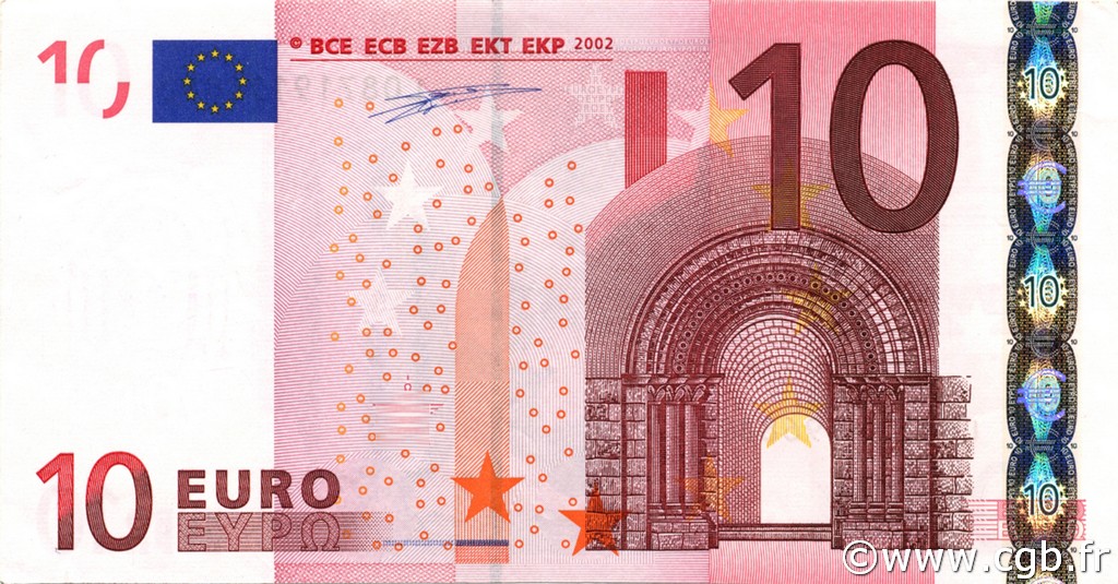 10 Euro EUROPE  2002 €.110.08 SPL