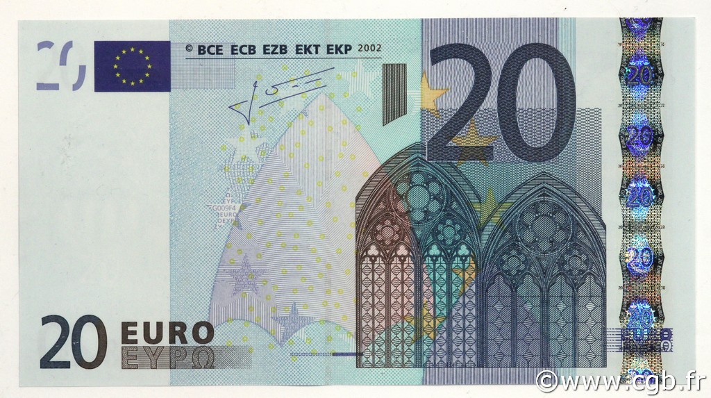 20 Euro EUROPE  2002 €.120.(31) pr.NEUF