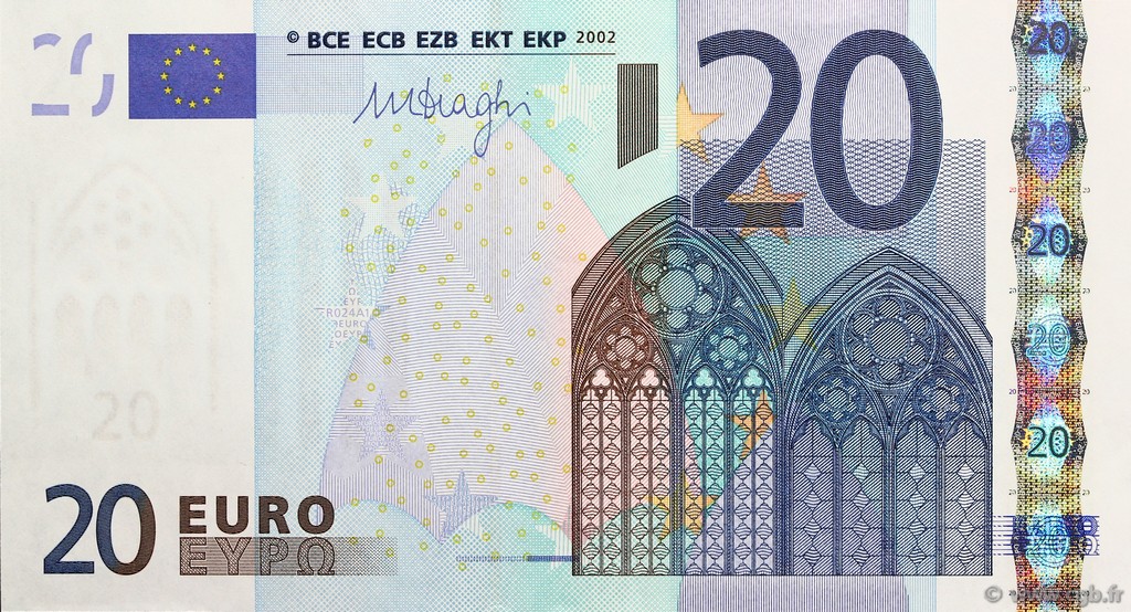20 Euro EUROPE  2002 €.120. SUP