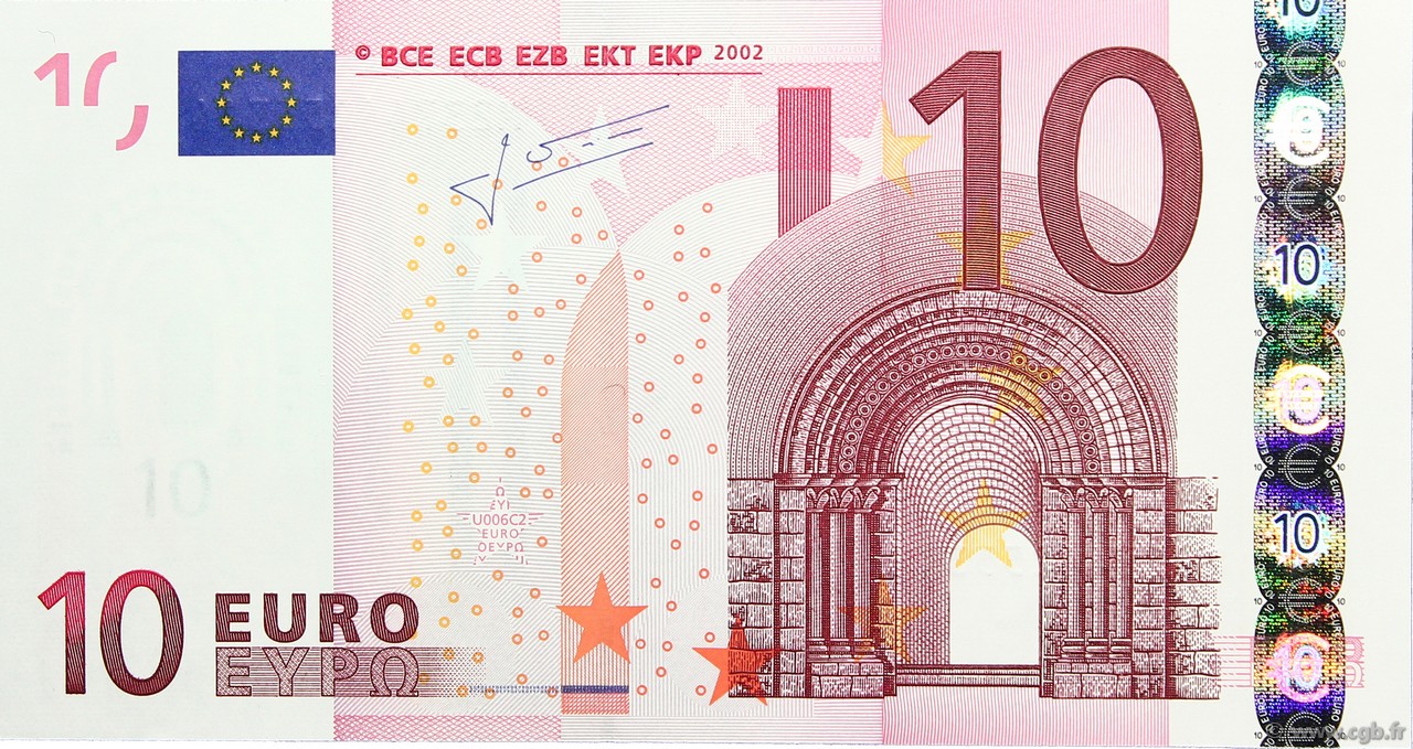 10 Euro EUROPE  2002 €.110. SPL