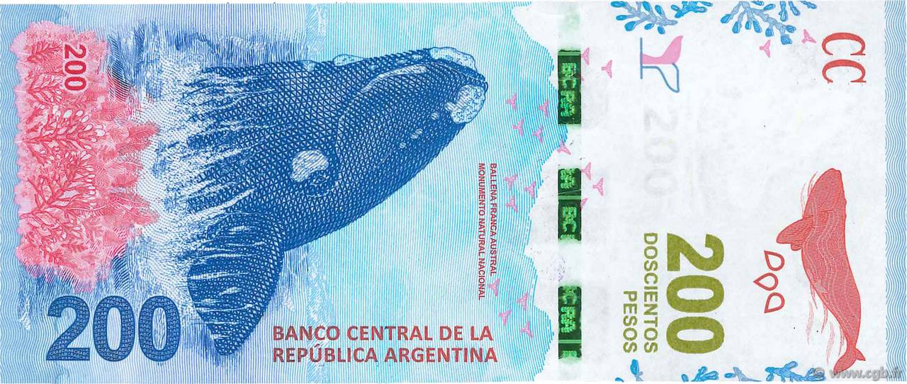 200 Pesos ARGENTINE 2016 P.364a NEUF