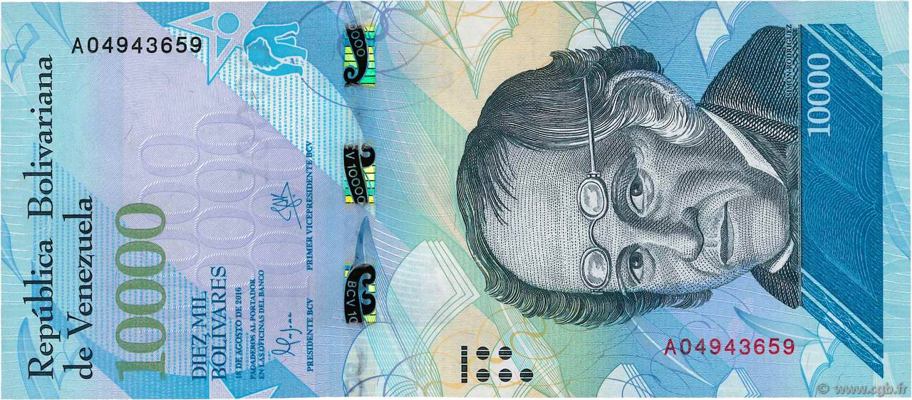 10000 Bolivares VENEZUELA 2016 P.098a NEUF