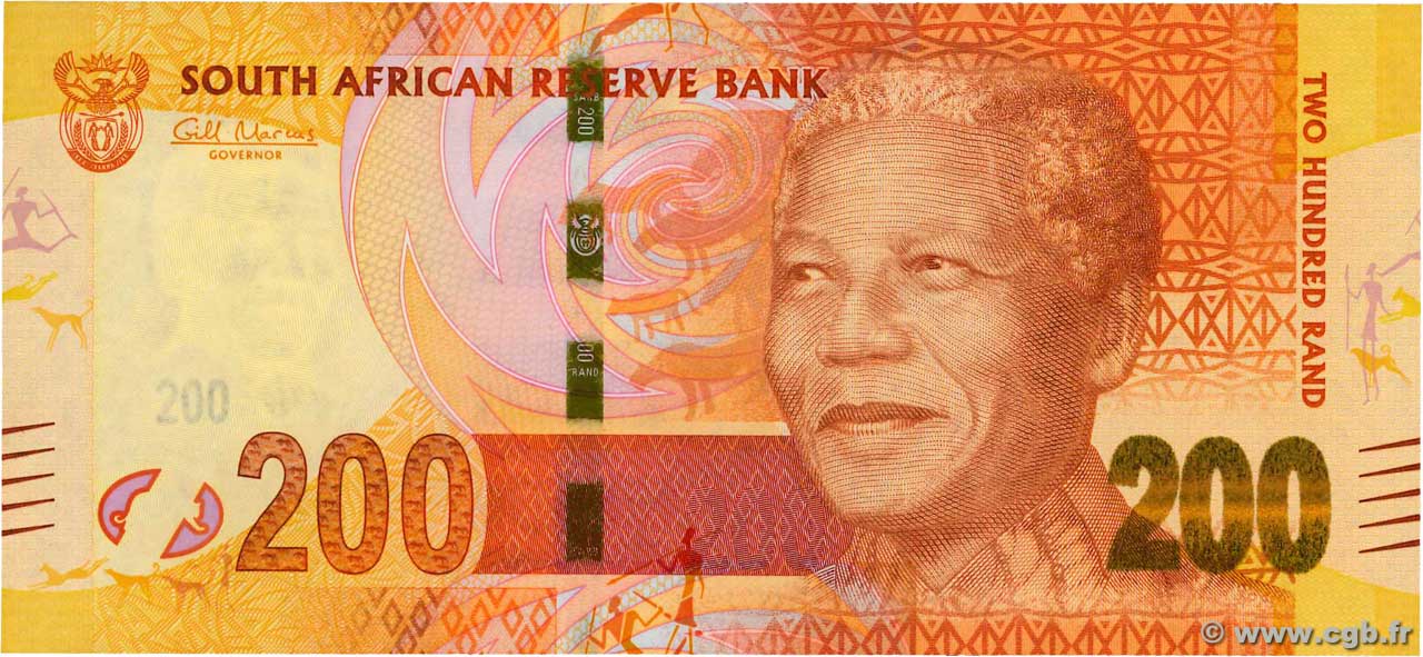 200 Rand AFRIQUE DU SUD 2012 P.137 NEUF