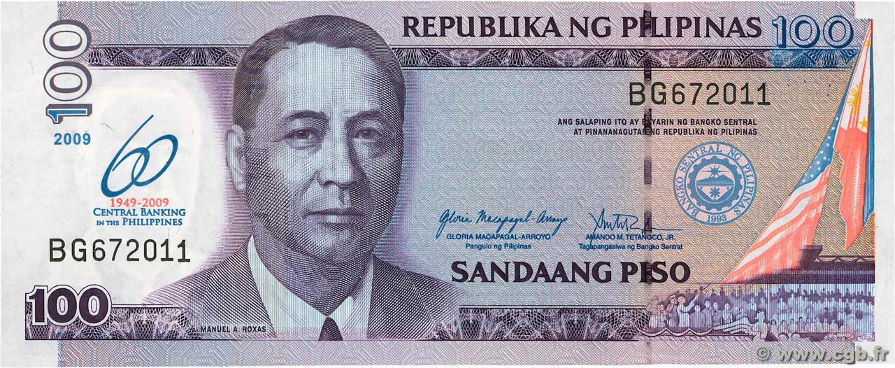 100 Piso Commémoratif PHILIPPINES 2009 P.202 NEUF