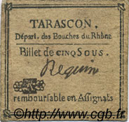 5 Sous FRANCE régionalisme et divers Tarascon 1792 Kc.13.155var TTB