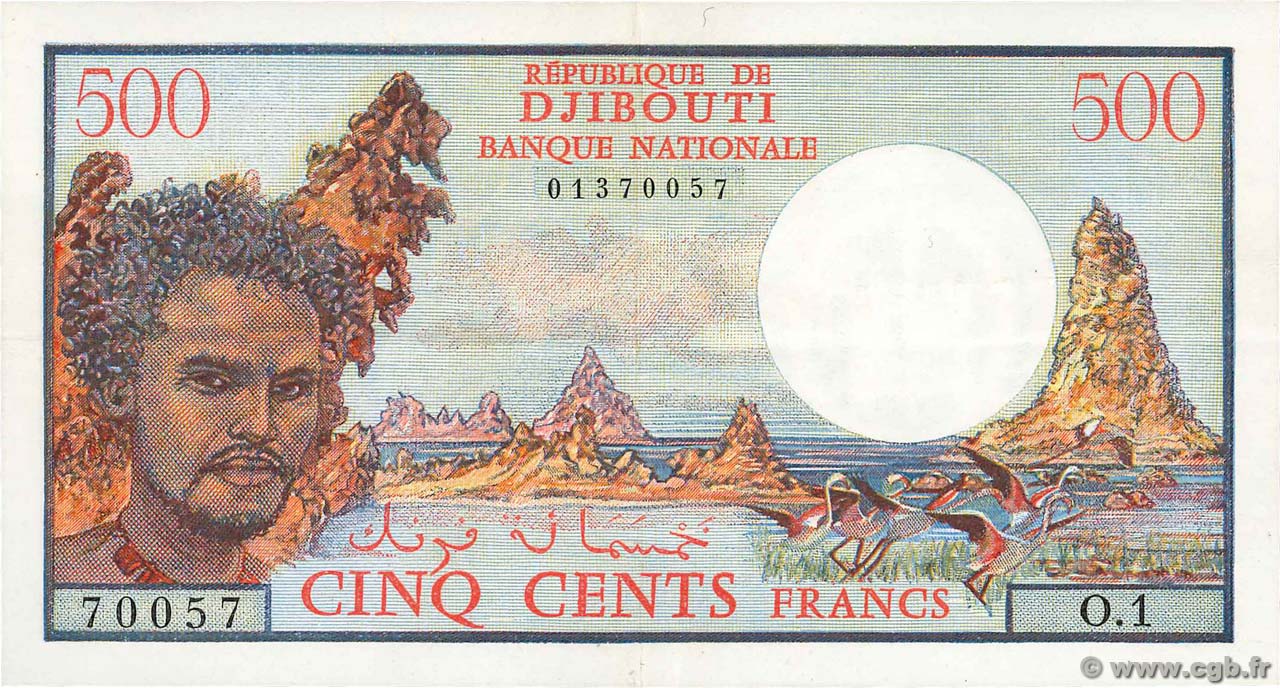 500 Francs DJIBOUTI  1979 P.36a XF