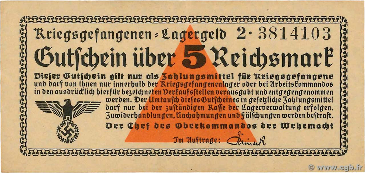 5 Reichsmark ALLEMAGNE  1939 R.520 SUP