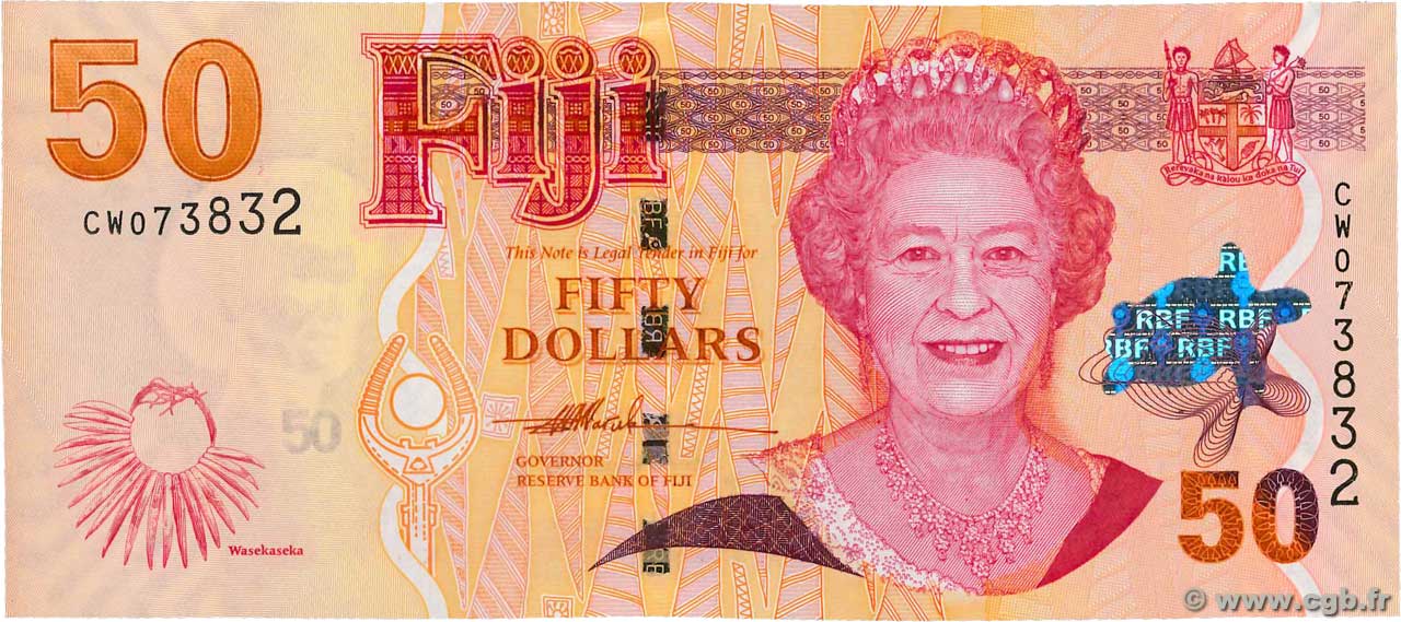 50 Dollars FIDJI  2007 P.113a NEUF