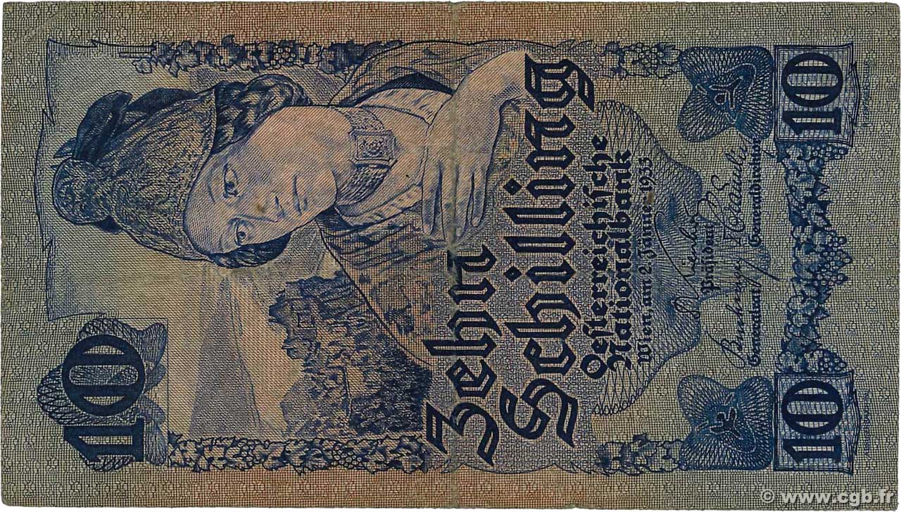 10 Schilling AUTRICHE  1933 P.099b TB