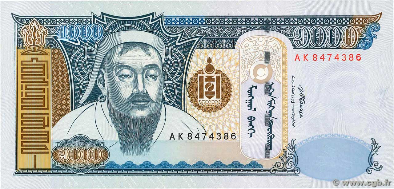 1000 Tugrik MONGOLIE 2007 P.67b NEUF