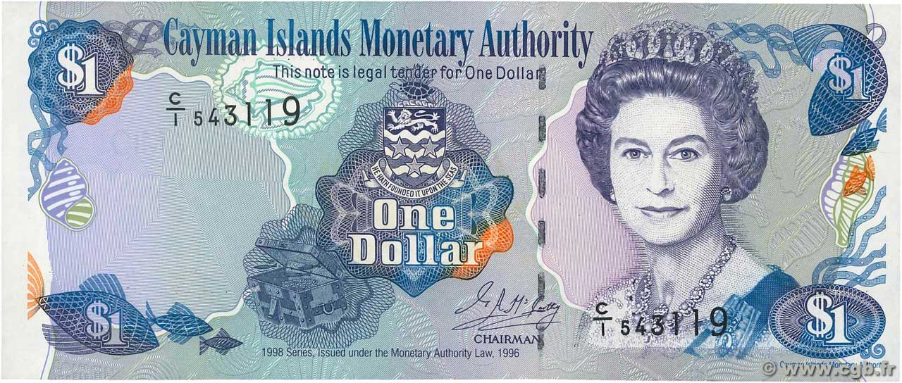 1 Dollar ÎLES CAIMANS 1998 P.21a NEUF