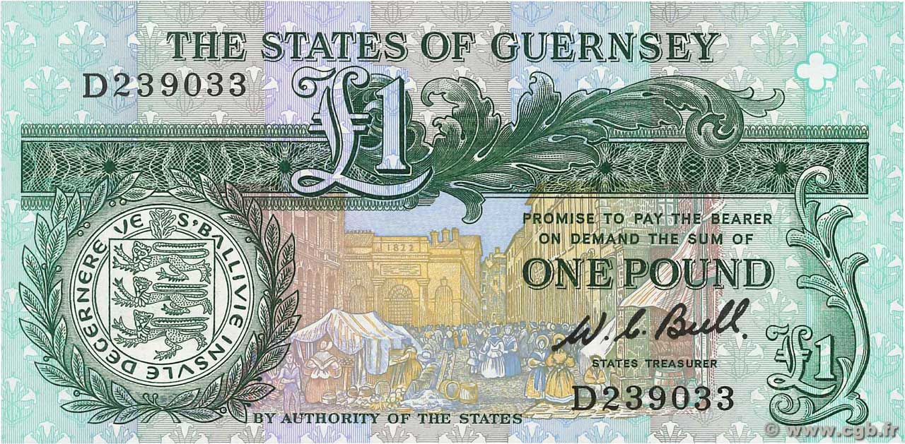 1 Pound GUERNESEY 1980 P.48a NEUF