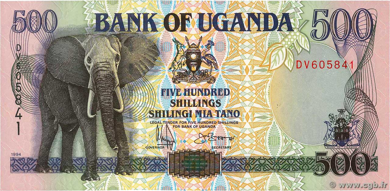 500 Shillings OUGANDA 1996 P.35a NEUF