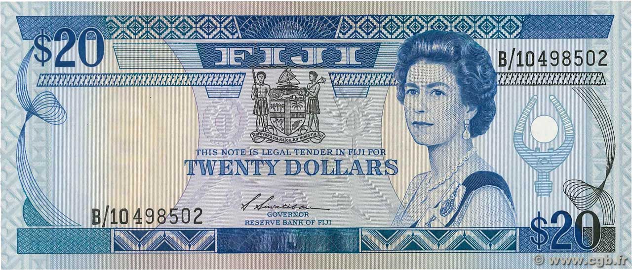 20 Dollars FIDJI 1988 P.088a NEUF