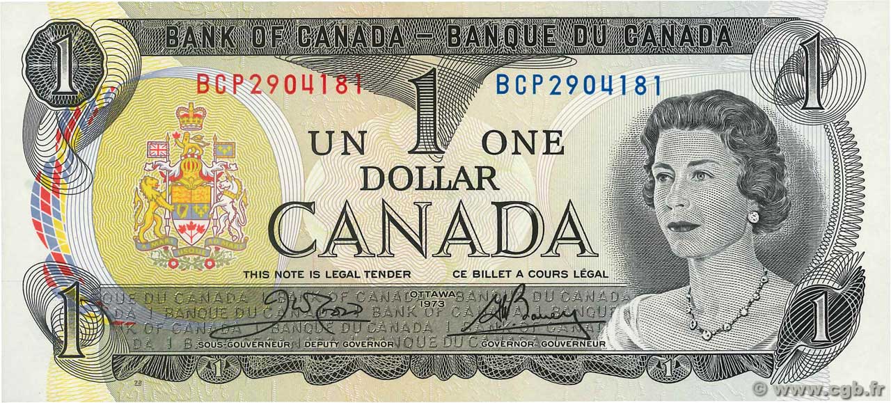 1 Dollar CANADA 1973 P.085c NEUF