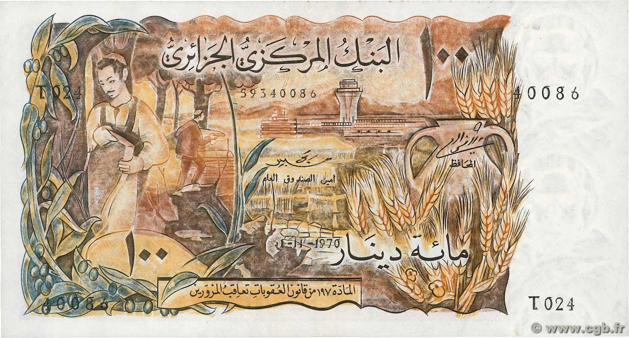 100 Dinars ALGÉRIE 1970 P.128a pr.NEUF