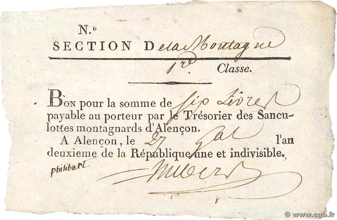 6 Livres FRANCE  1794 Kol.61.096var XF