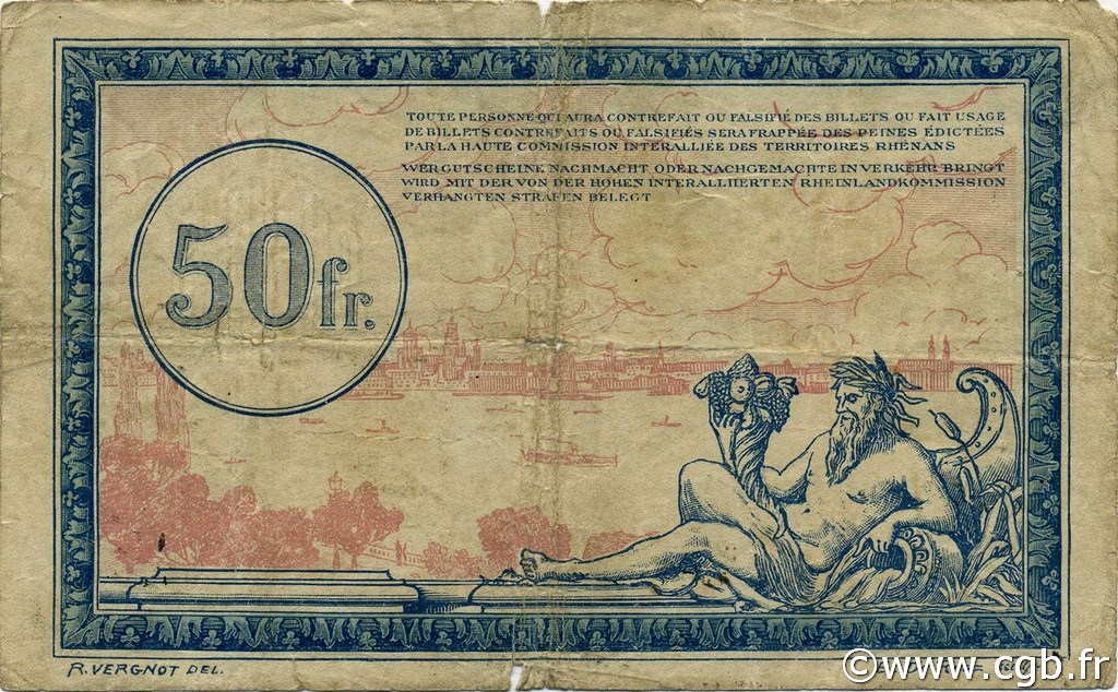 50 Francs FRANCE régionalisme et divers  1923 JP.135.09 B+