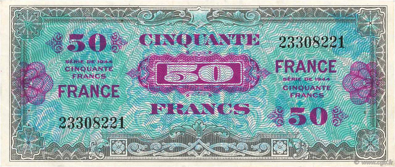 50 Francs FRANCE FRANCE  1945 VF.24.01 SUP