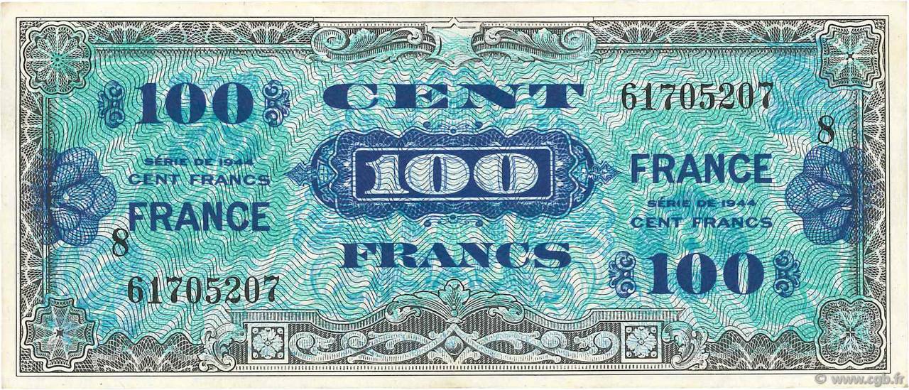 100 Francs FRANCE FRANCE  1945 VF.25.08 TTB