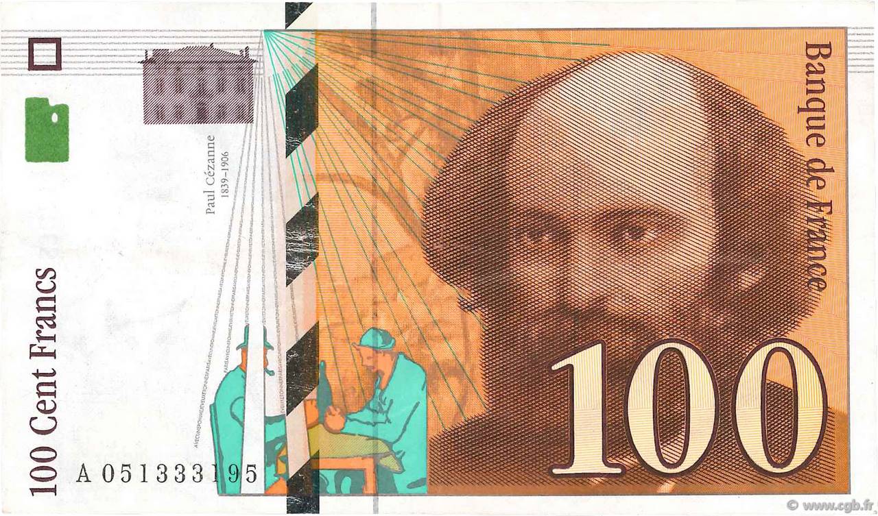 100 Francs CÉZANNE FRANCE  1998 F.74.02 TTB+