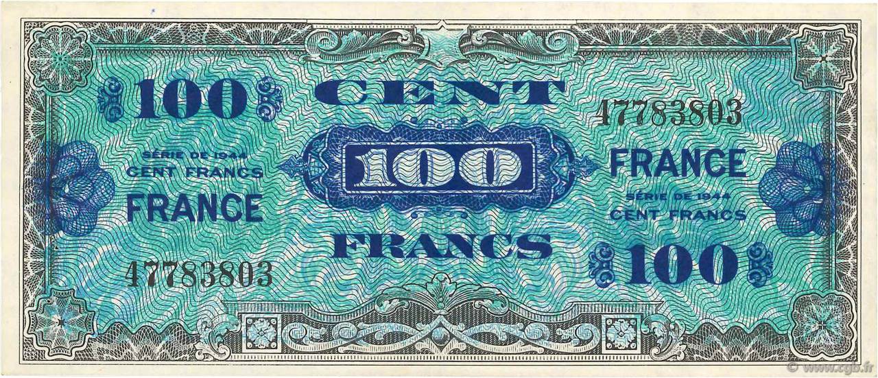 100 Francs FRANCE FRANCE 1945 VF.25.01 SUP