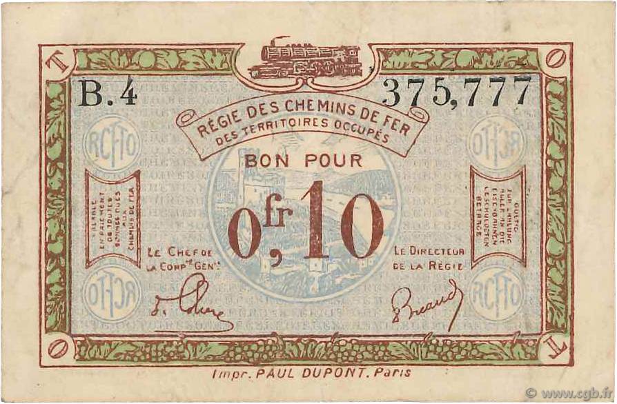 10 Centimes FRANCE régionalisme et divers 1923 JP.135.02 TB+