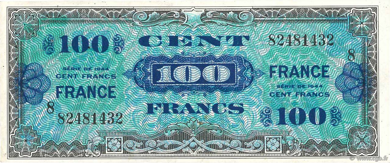 100 Francs FRANCE FRANCE 1945 VF.25.08 TTB