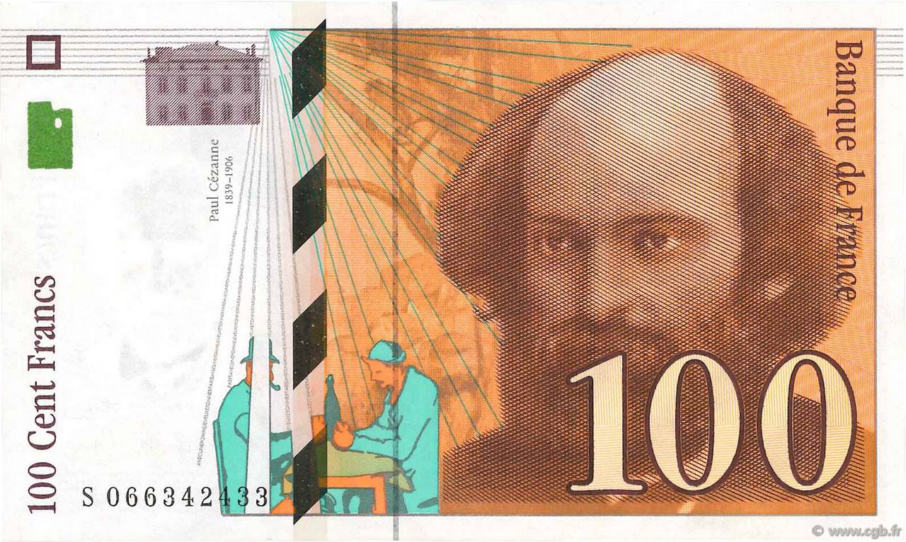 100 Francs CÉZANNE FRANCE 1998 F.74.02 TTB+