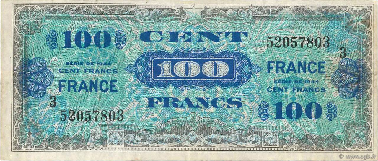 100 Francs FRANCE FRANCE 1945 VF.25.03 TTB