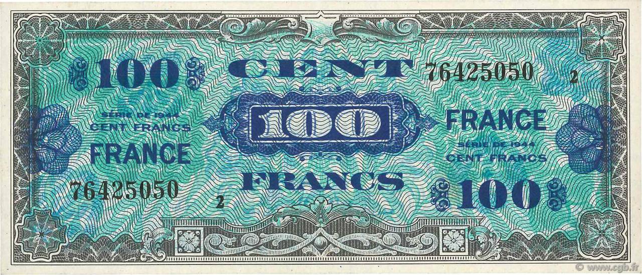 100 Francs FRANCE FRANCE 1945 VF.25.02 pr.SPL
