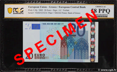 20 Euro EUROPE  2002 P.10y SPL