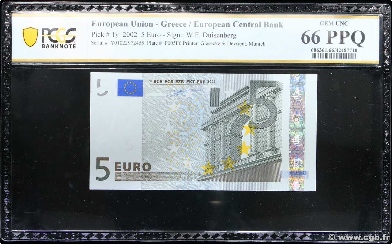 5 Euro EUROPA  2002 P.01y UNC