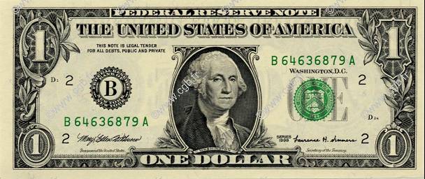 1 Dollar ÉTATS-UNIS D AMÉRIQUE New York 1999 P.504 NEUF