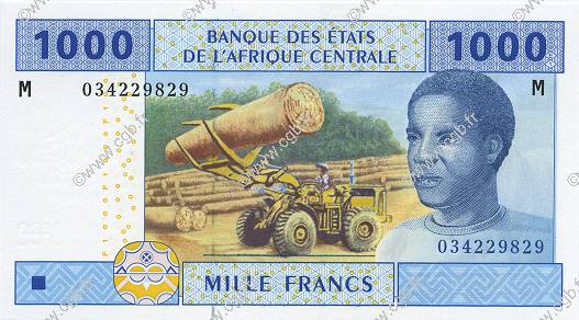 1000 Francs ÉTATS DE L AFRIQUE CENTRALE  2002 P.307Ma NEUF