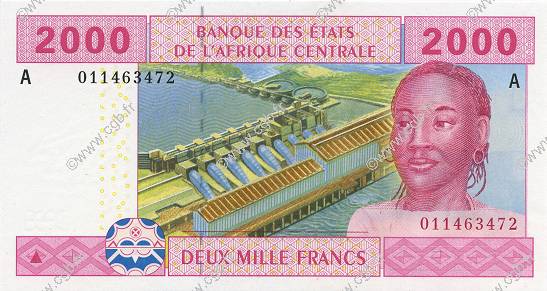 2000 Francs ÉTATS DE L AFRIQUE CENTRALE  2002 P.408A NEUF