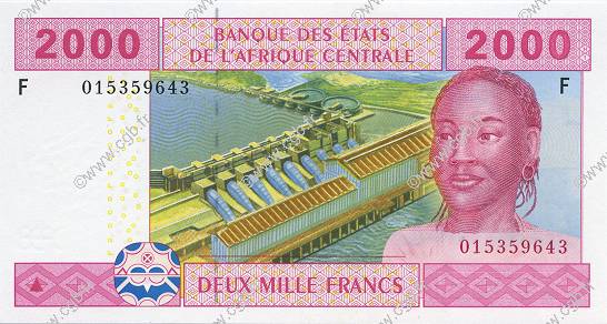 2000 Francs ÉTATS DE L AFRIQUE CENTRALE  2002 P.508Fa NEUF