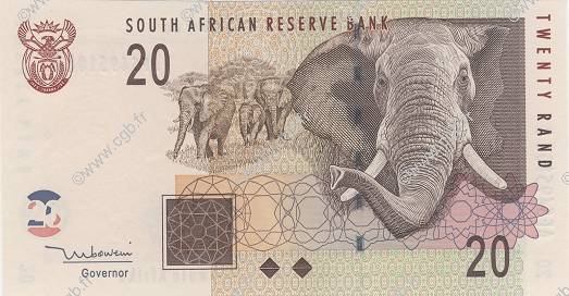 20 Rand AFRIQUE DU SUD  2005 P.129a NEUF