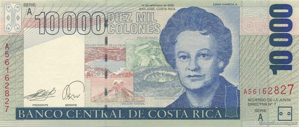 10000 Colones COSTA RICA  2005 P.267c NEUF