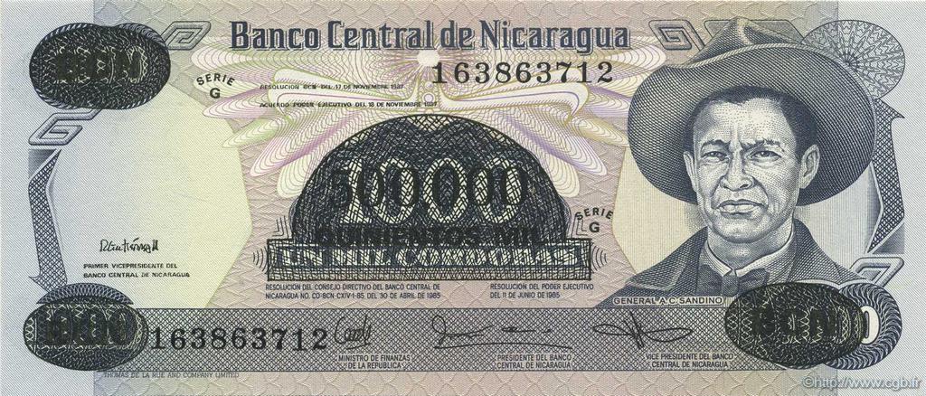 500000 Cordobas sur 1000 Cordobas NICARAGUA  1987 P.150 NEUF