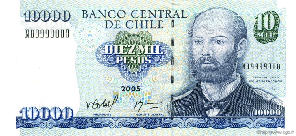 10000 Pesos CHILI  2005 P.157c NEUF