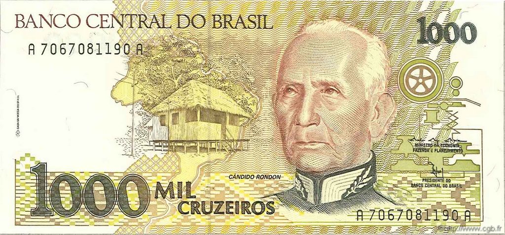 1000 Cruzeiros BRÉSIL  1991 P.231c NEUF