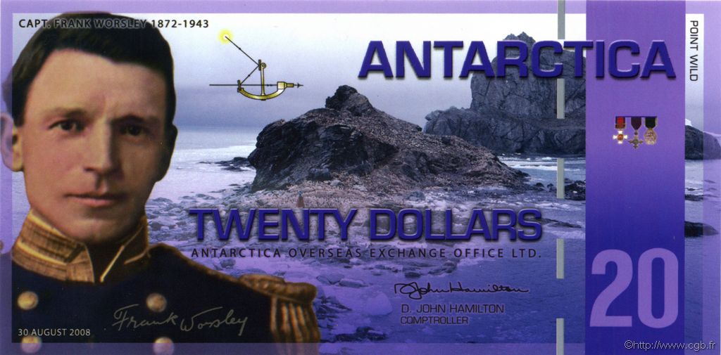 20 Dollars ANTARCTIQUE  2008  NEUF