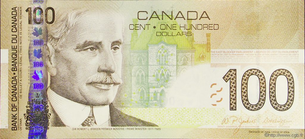 100 Dollars CANADA  2004 P.105 pr.SPL