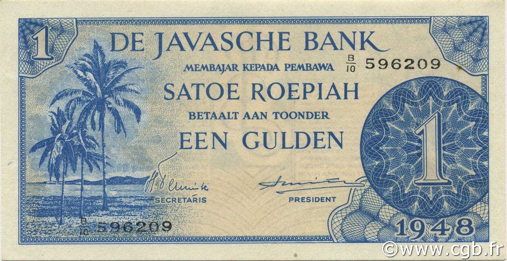 1 Gulden INDES NEERLANDAISES  1948 P.098 NEUF