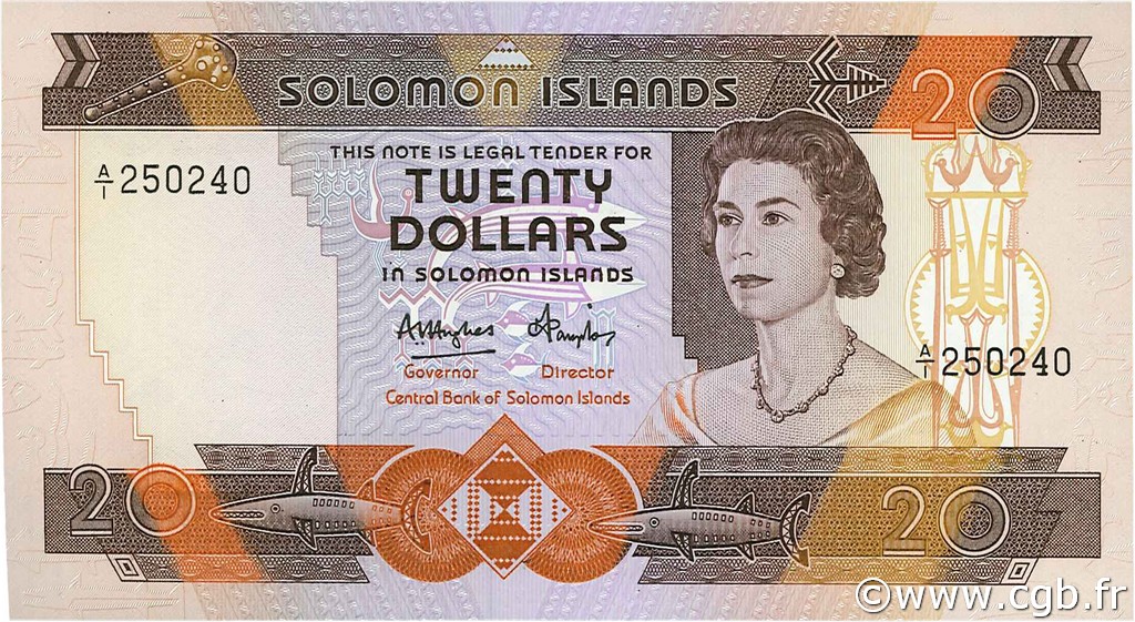 20 Dollars ÎLES SALOMON  1984 P.12 pr.NEUF