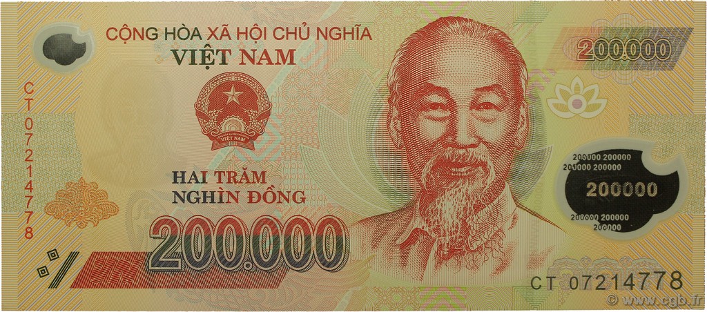 200000 Dong VIET NAM   2007 P.123b NEUF