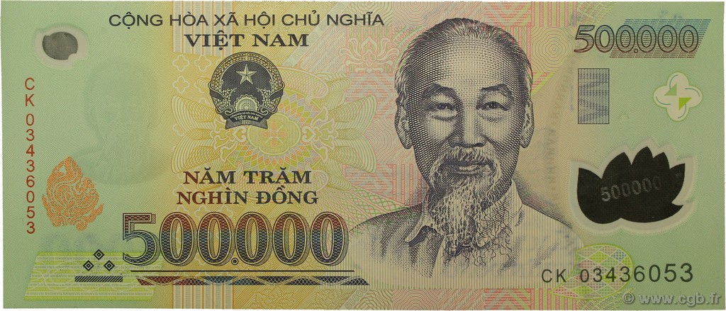 500000 Dong VIET NAM   2003 P.124a NEUF