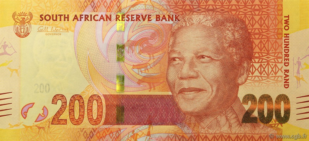 200 Rand SUDÁFRICA  2012 P.137 FDC