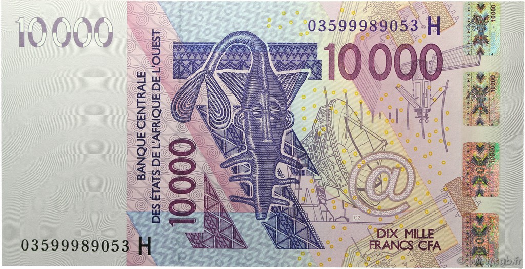 10000 Francs ÉTATS DE L AFRIQUE DE L OUEST  2003 P.618Ha SPL